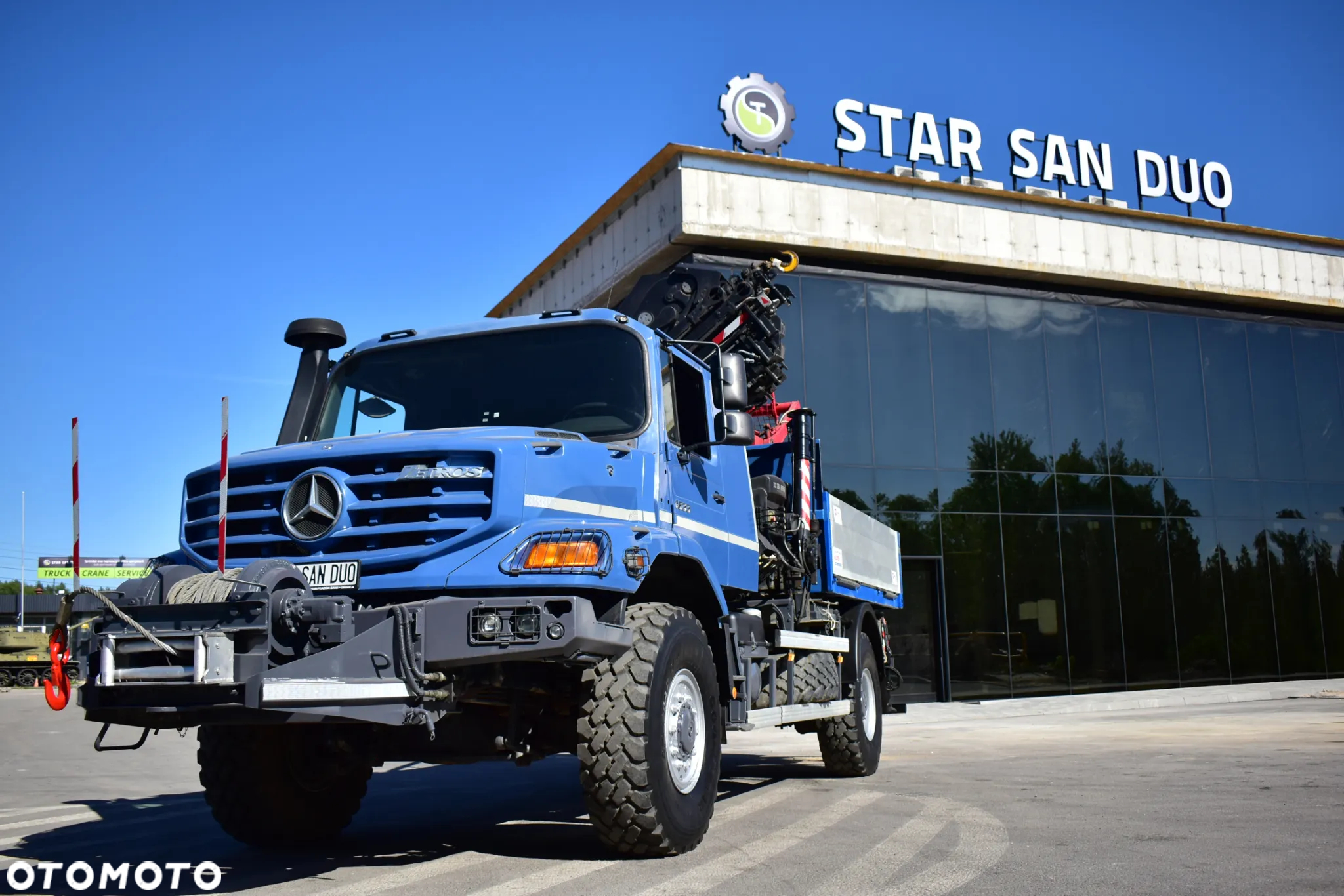 Mercedes-Benz ZETROS 4x4 HIAB 288 KOSZ HDS Żuraw Crane Kran Basket - 14