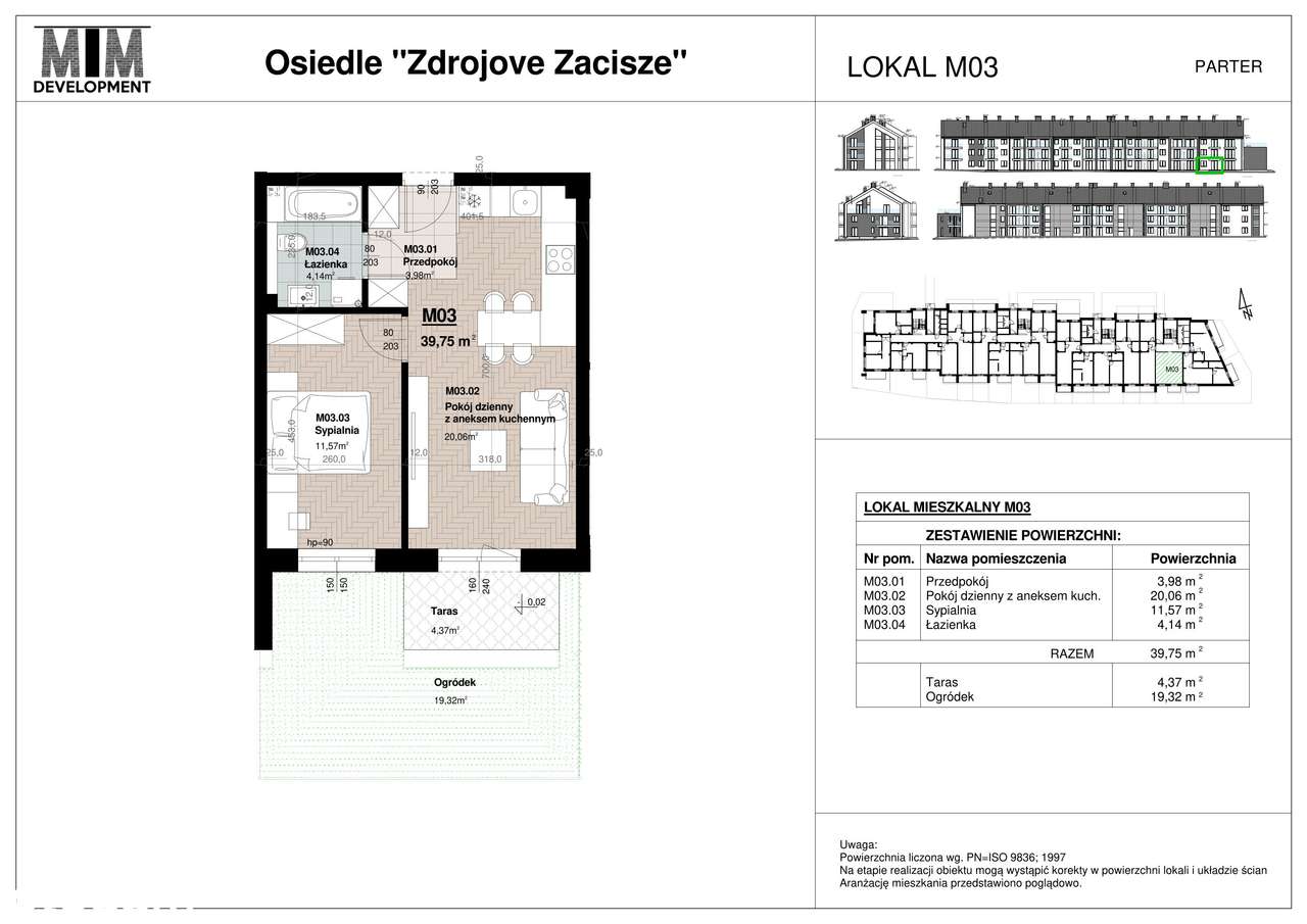 Osiedle Zdrojove Zacisze Busko-Zdrój | Mieszkanie AM03 - 39,75 m2 - Pełny obrazek: 2/7