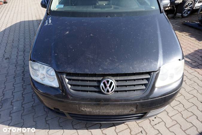 MASKA ZDERZAK BŁOTNIKI LAMPY TOURAN I 1T LC9Z  VOLKSWAGEN 2003-2006 CZARNY PRZÓD KOMPLETNY - 2