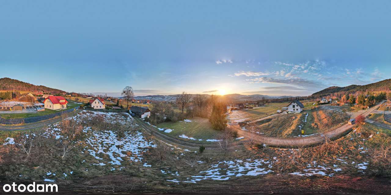 Limanowa, Bystra. Widokowa działka budowlana. Konkret pod budowę.-12