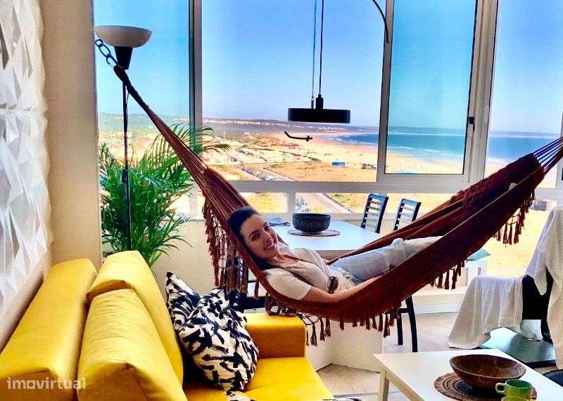 T1 “Pé na Areia” 1ª Linha Práia Frente Mar 8º Andar - Costa Caparica - Grande imagem: 5/11