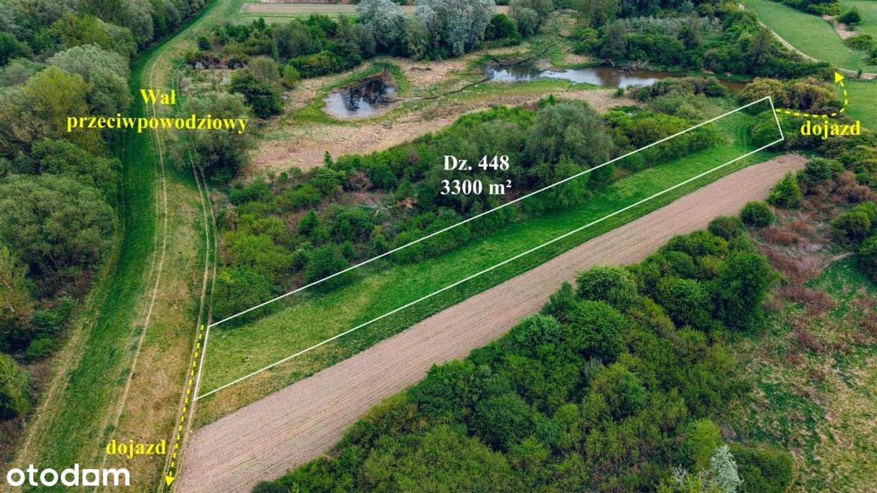 Działka 3300 m² blisko rzeki Wisły, Solec n. Wisłą-4