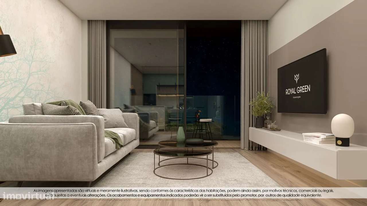 T2 novo 1º piso com varanda e garagem Empreendimento Royal Green-8