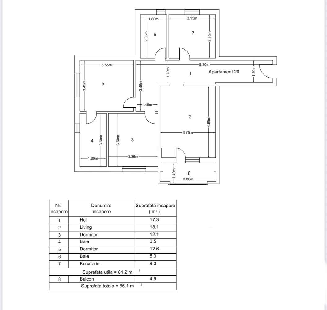 Apartament 3 Camere Decomandat | Predare 08/2026 Faza 2 | Pieriscuiui-11