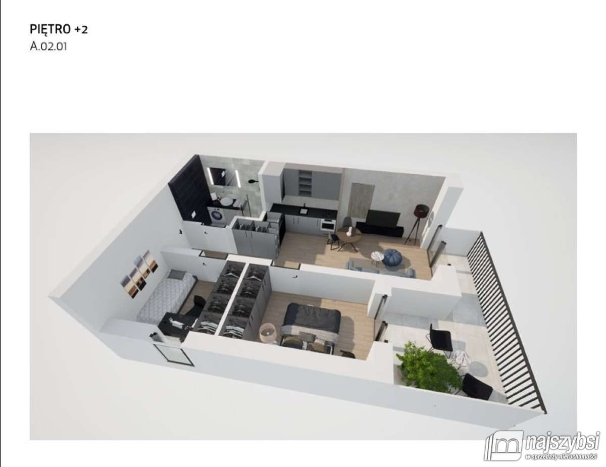 Szczecin- apartament przy Parku Kasprowicza - Pełny obrazek: 2/12