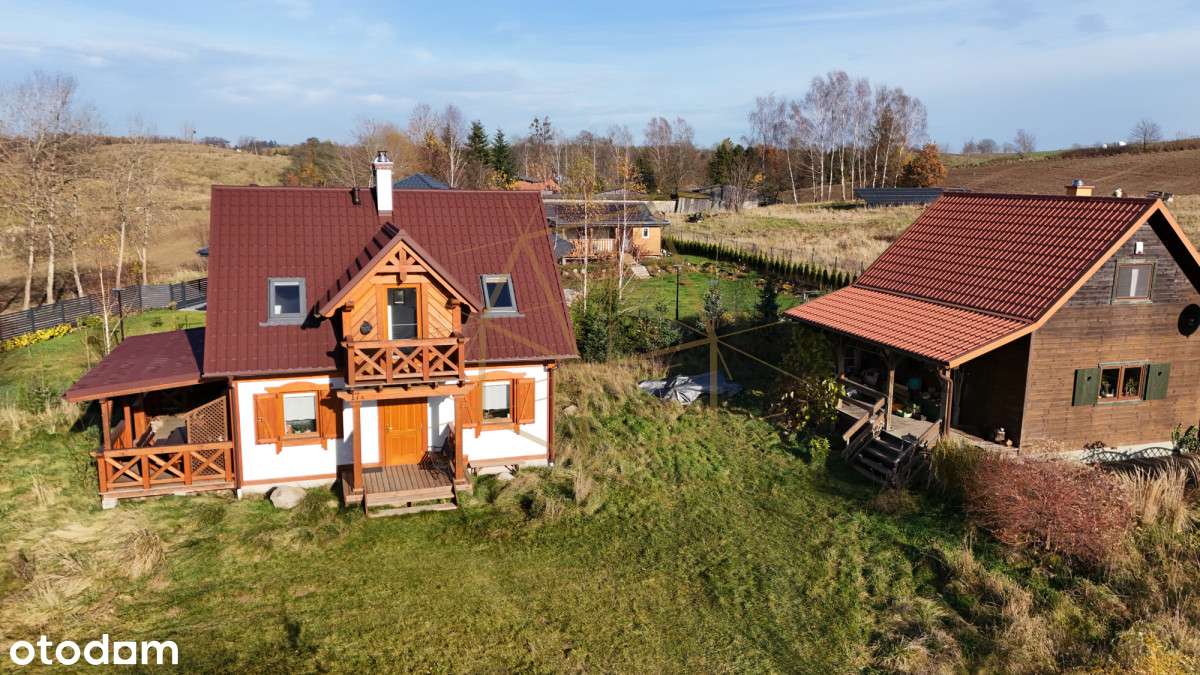 Sielski Dom/ Okiennice/Dom Gościnny/2 Garaże/Las-16