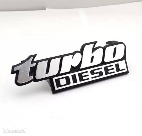 Lettering Turbo Diesel Volkswagen Golf 2 - grelha frontal - 4