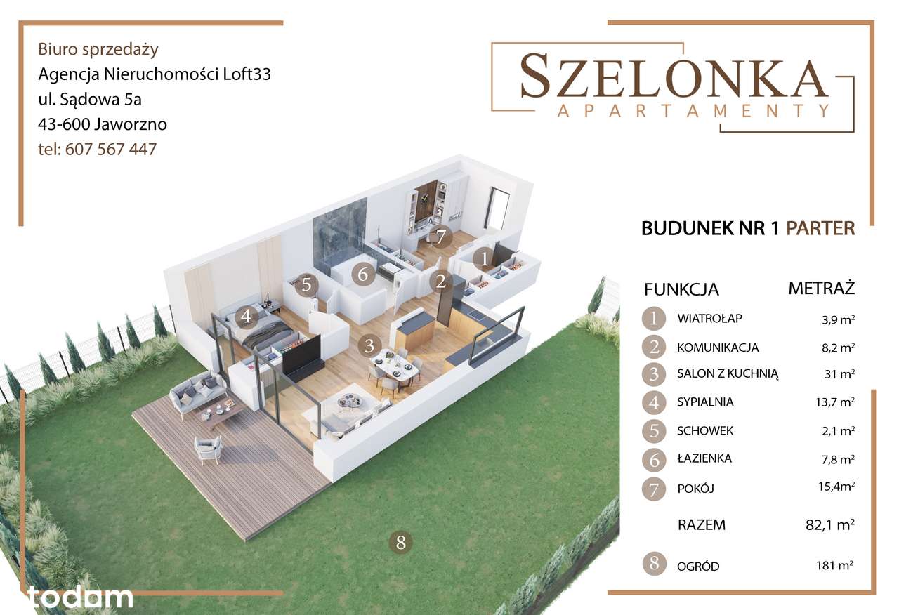 Przestronny trzypokojowy apartament z ogrodem i parkingiem-5