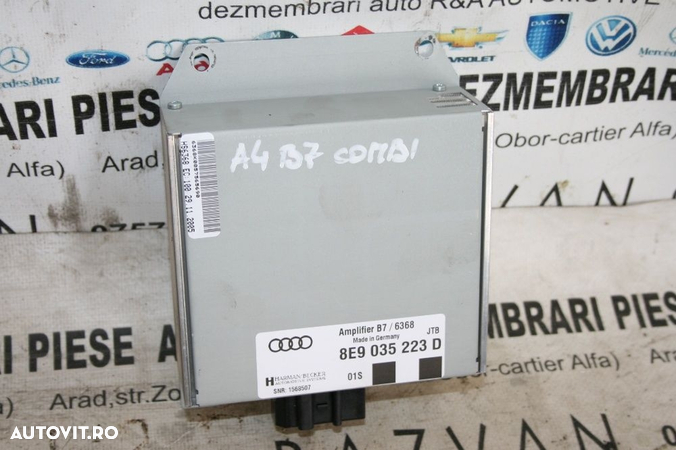 Amplificator Audio Audi A4 B7 An 2004-2008 Livram Oriunde - 2