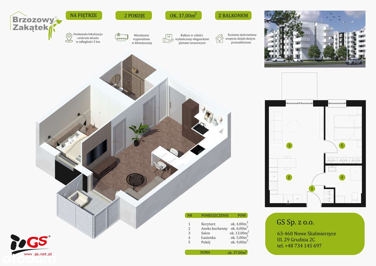 Wspaniałe Mieszkanie nr 19 przy ul. Majorka - Pełny obrazek: 3/6