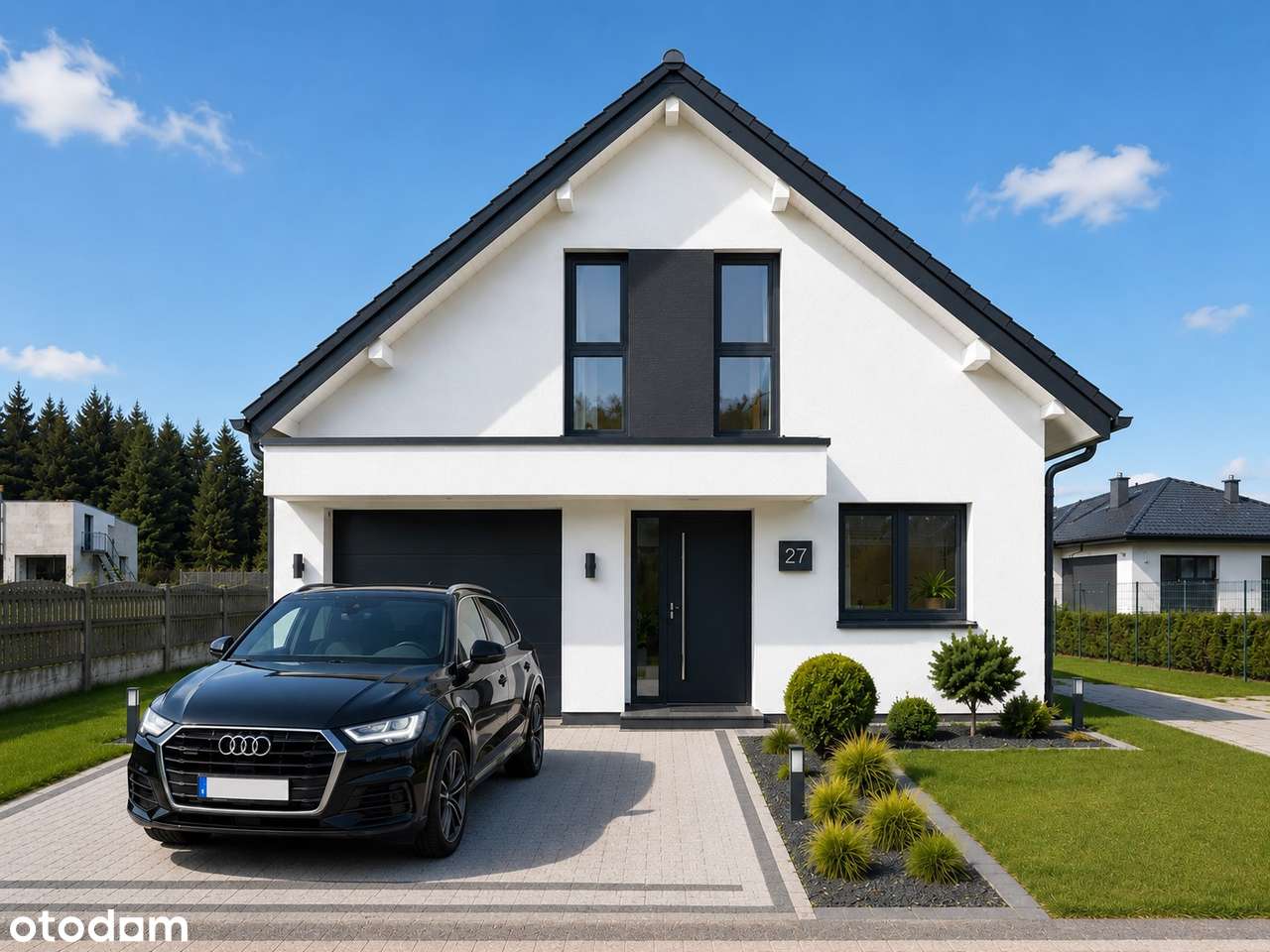 Dom wolnostojący z garażem pod Opolem | 129 m² | Stan deweloperski