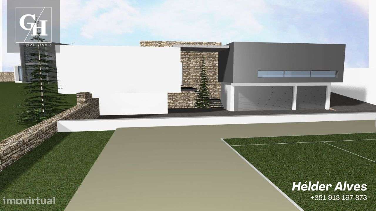 Terreno com moradia em construção - Aceita permuta - Grande imagem: 4/38