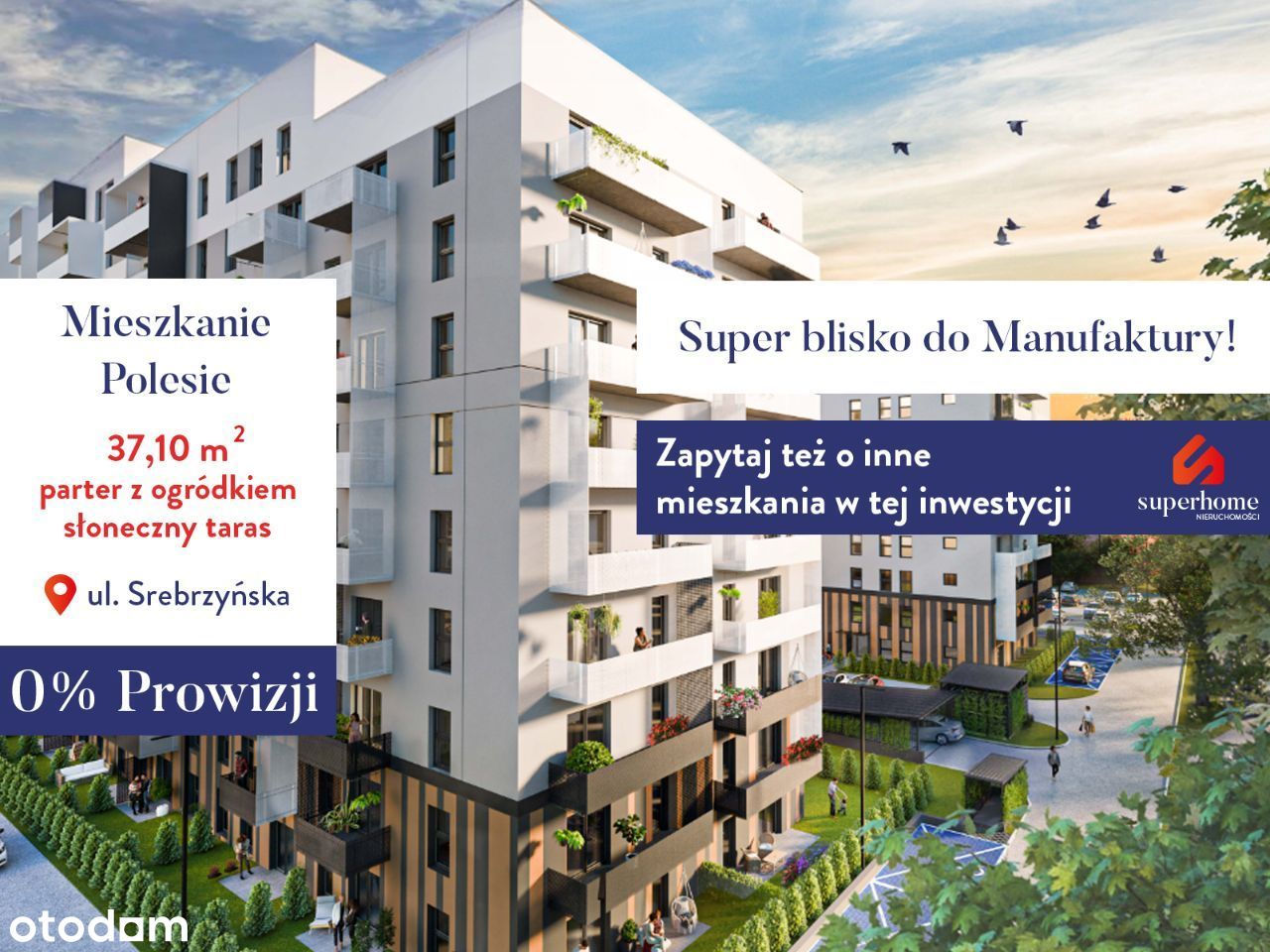 Zamieszkaj 3 minuty od Manufaktury - 2 pok. - 37m2