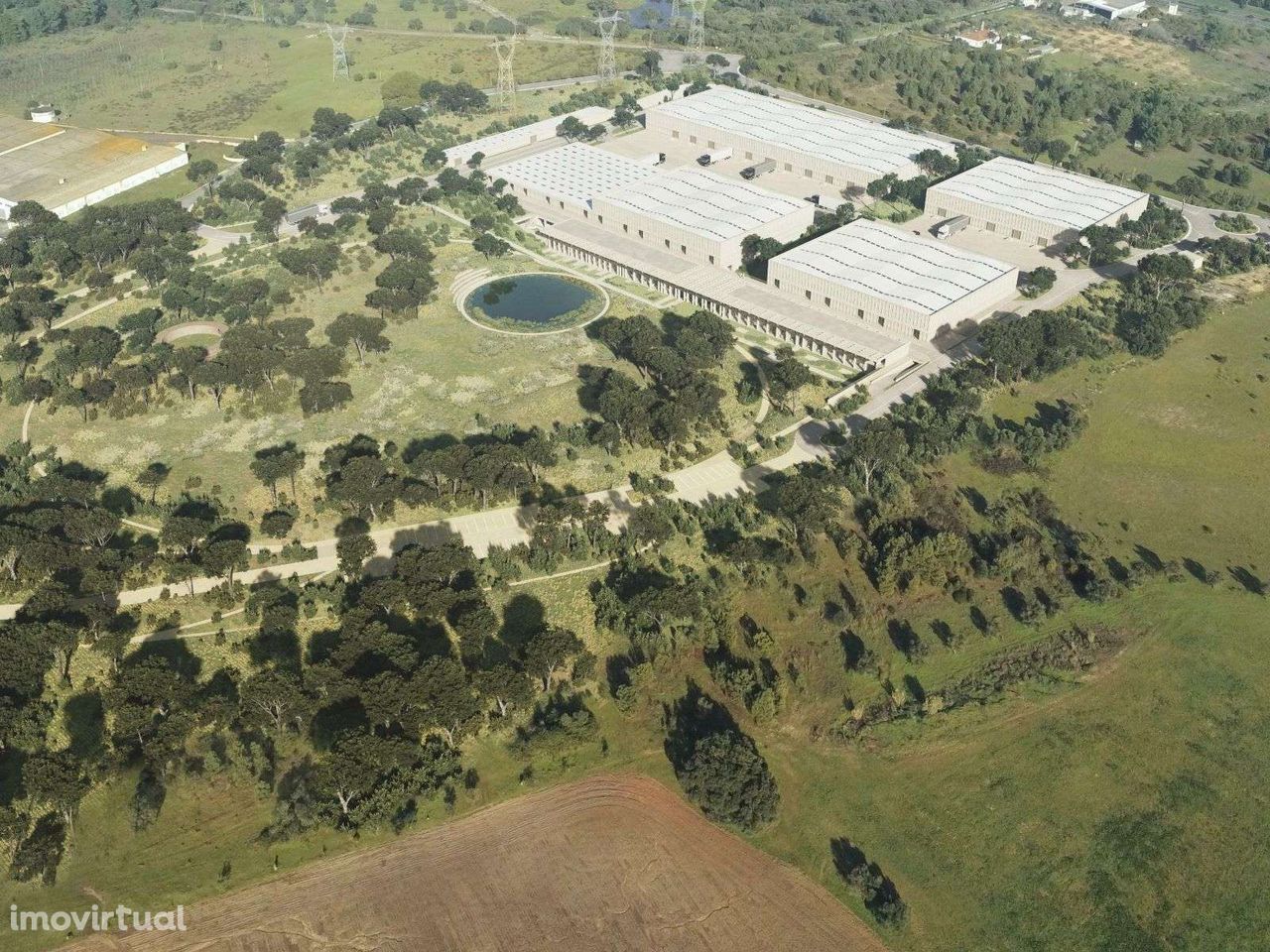 Terreno com projeto aprovado para  Campus Industrial em Setúbal