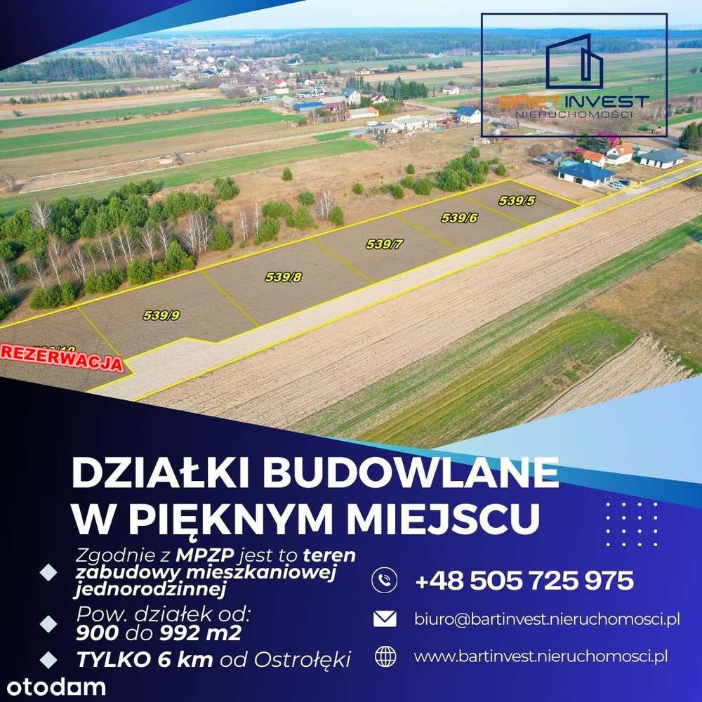 Działki budowlane 6 km od Ostrołęki-0