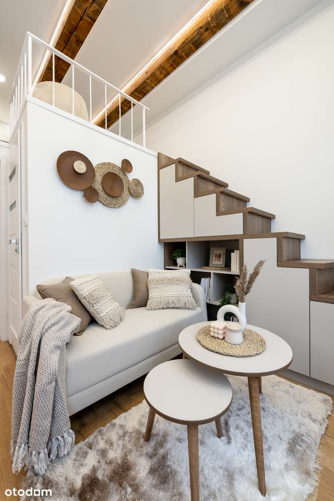 Kawalerka BOHO z antresolą w klimatycznej kamienicy - Pełny obrazek: 4/9