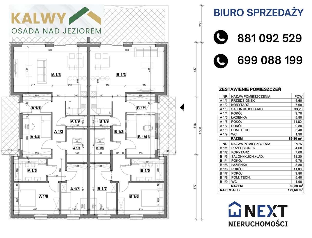 Nowoczesne domy parterowe! 4 pokoje, duże działki-5