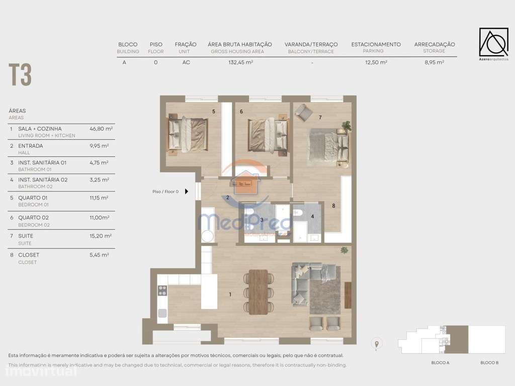 Apartamento T3 em construção - Montijo - Grande imagem: 2/11