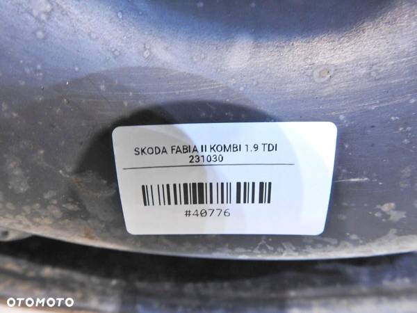 FELGA STALOWA 15 5x100 6J ET43 SKODA FABIA II 6Q0601027M - 4