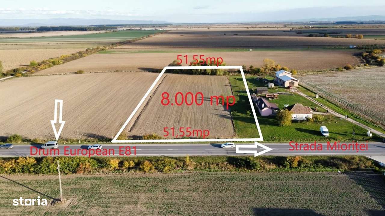 Teren intravilan - 8.000 mp in Botiz | Acces din Drum European-0