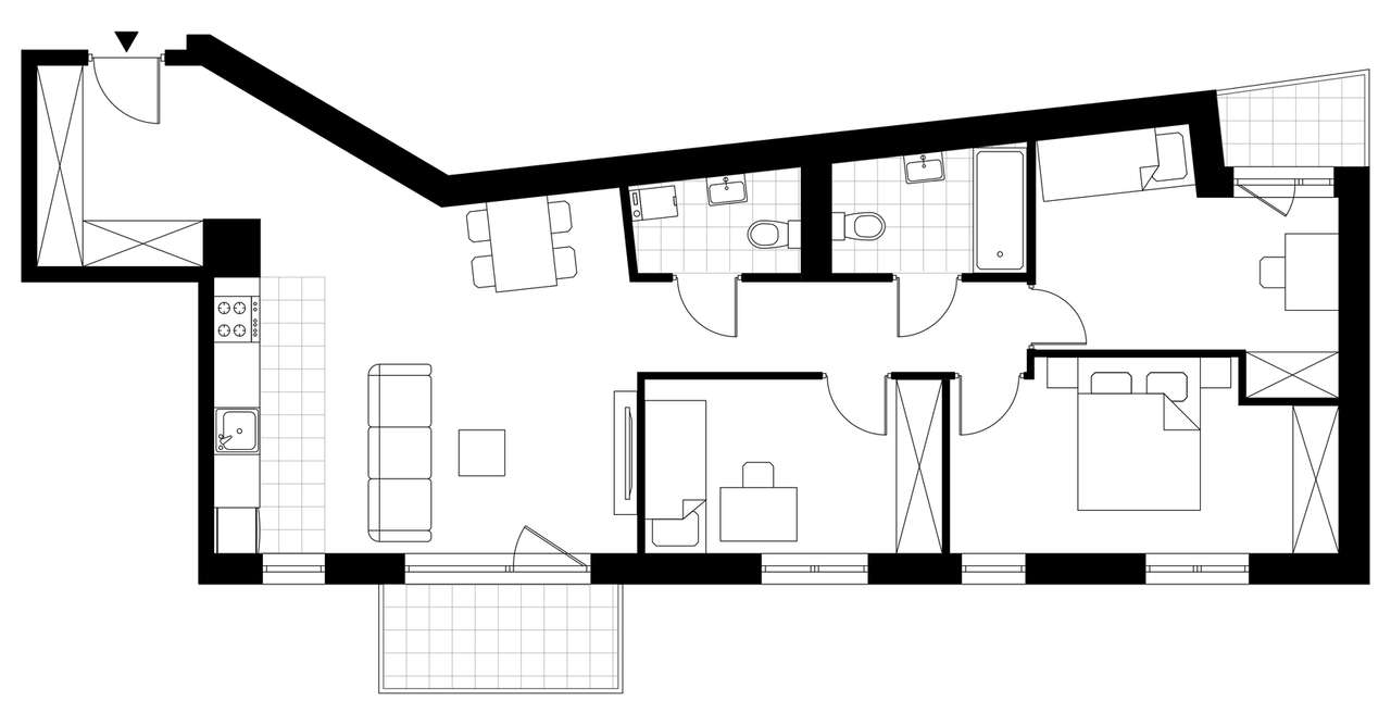 4-pokojowe mieszkanie 77m2 + balkon - Pełny obrazek: 4/8