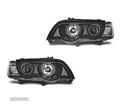 FARÓIS ANGEL EYES XENON PARA BMW X5 99-03 FUNDO PRETO - 1