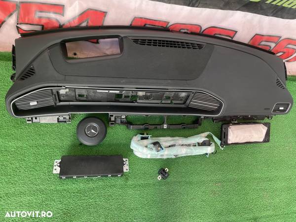 Mercedes Gle W167 Plansa bord Kit airbag volan pasager cortina centuri - 3
