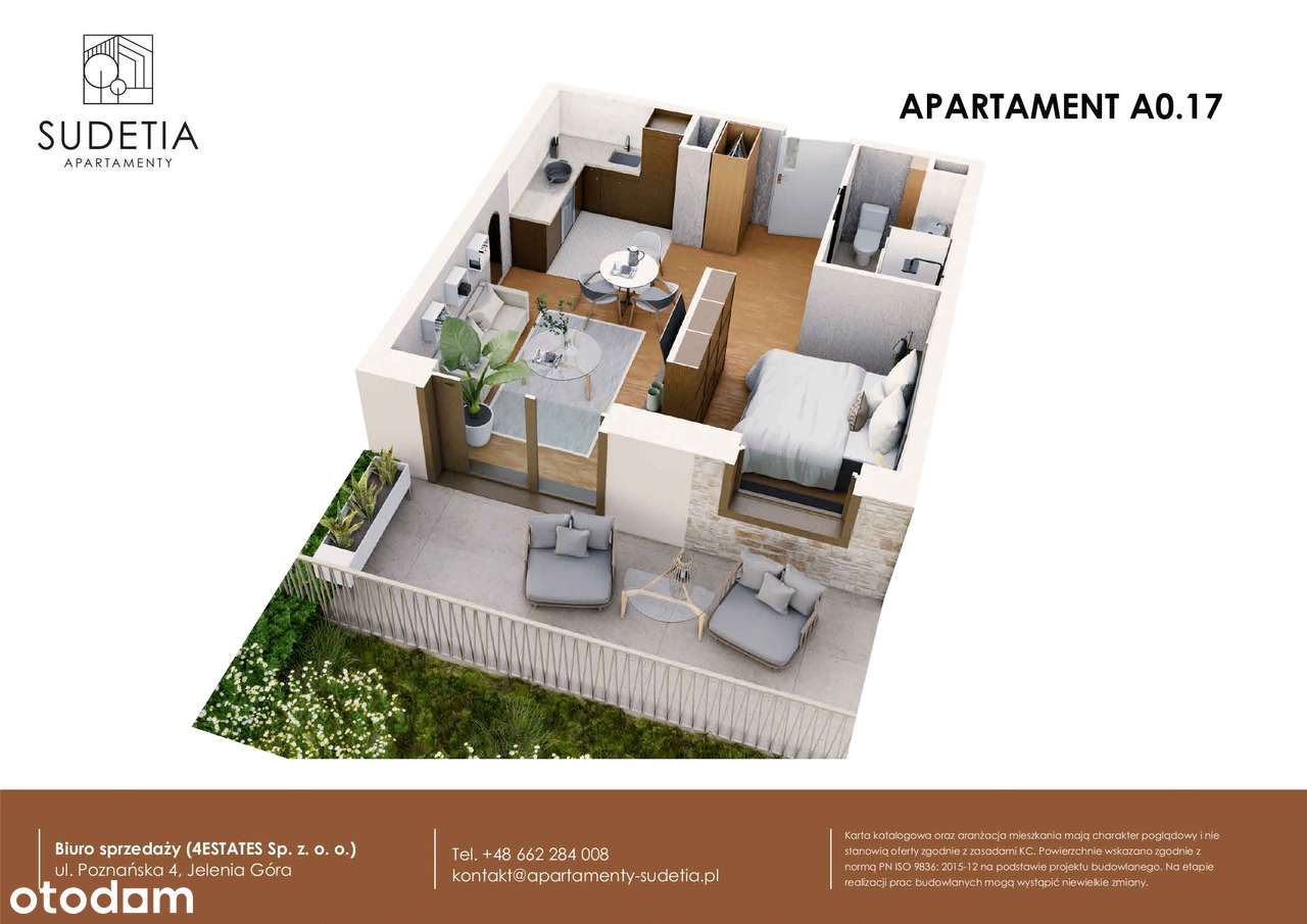Apartamenty Sudetia | mieszkanie 1-pok. | A0.17 - Pełny obrazek: 3/8
