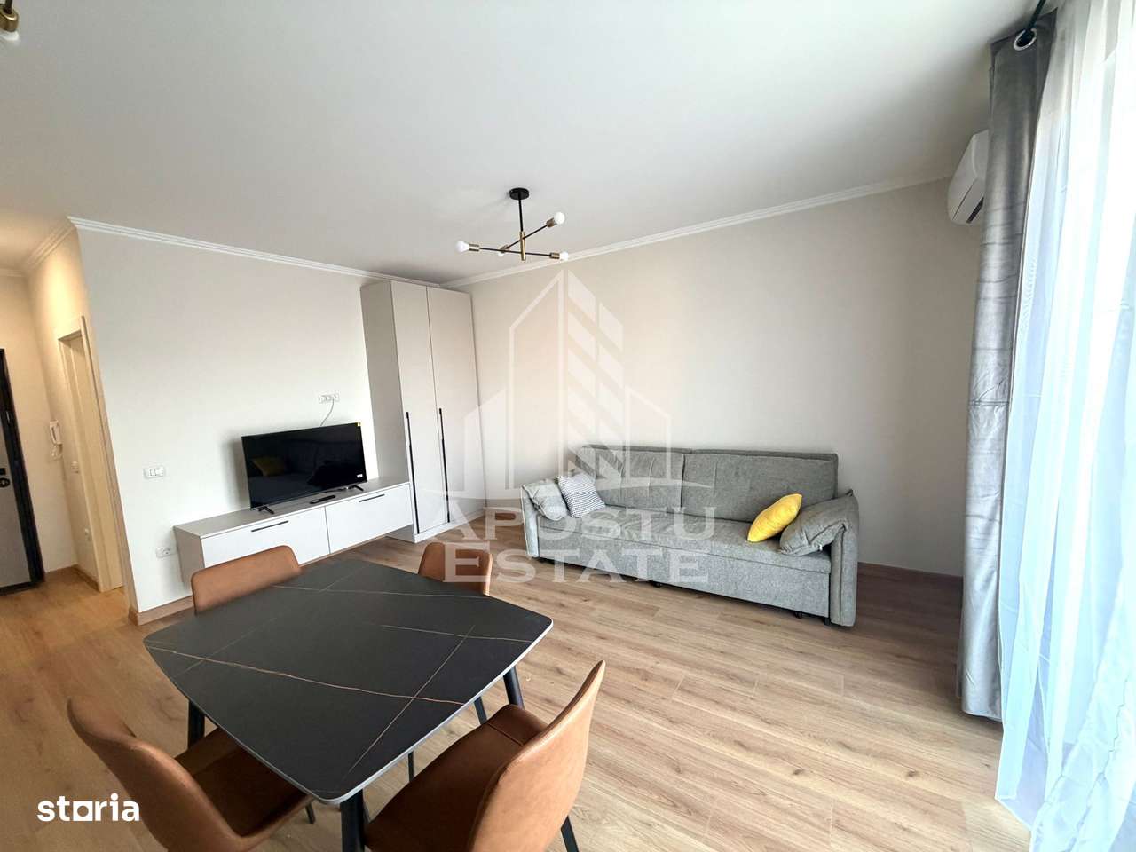 Apartament 1 camera, centrala proprie, loc de parcare, Giroc - Imagine principală: 5/6