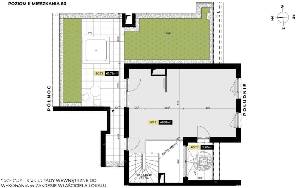 Tarasy Śląskie - dwupoziomowy penthouse z tarasem - Pełny obrazek: 3/16