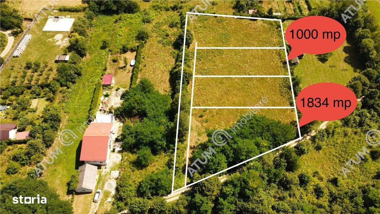 Teren intravilan de vanzare 1000 mp in Avrig zona Valea Avrigului - Imagine principală: 1/9