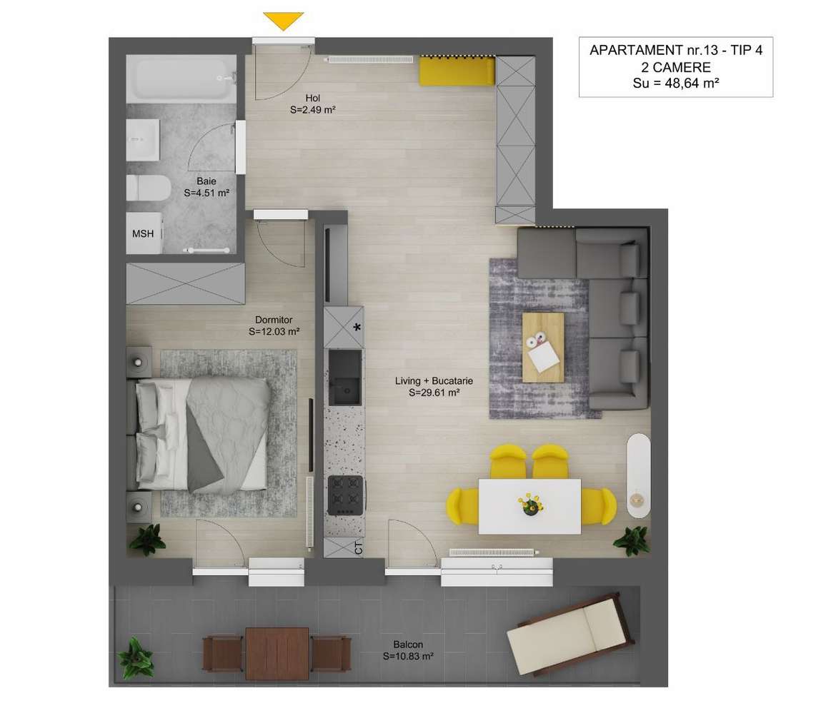 Apartament 2 camere DIRECT DEZVOLTATOR/ ZONA DOAMNA STANCA/-9