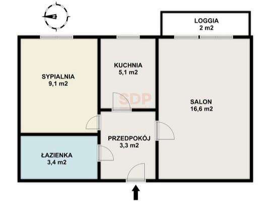 2 pokoje przy Parku Bródnowskim | blisko Metro M2 - Pełny obrazek: 5/9