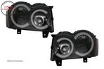 Faruri Angel Eyes TUB LED Jeep Grand Cherokee WK (2005-2008) Negru- livrare gratuita - 1