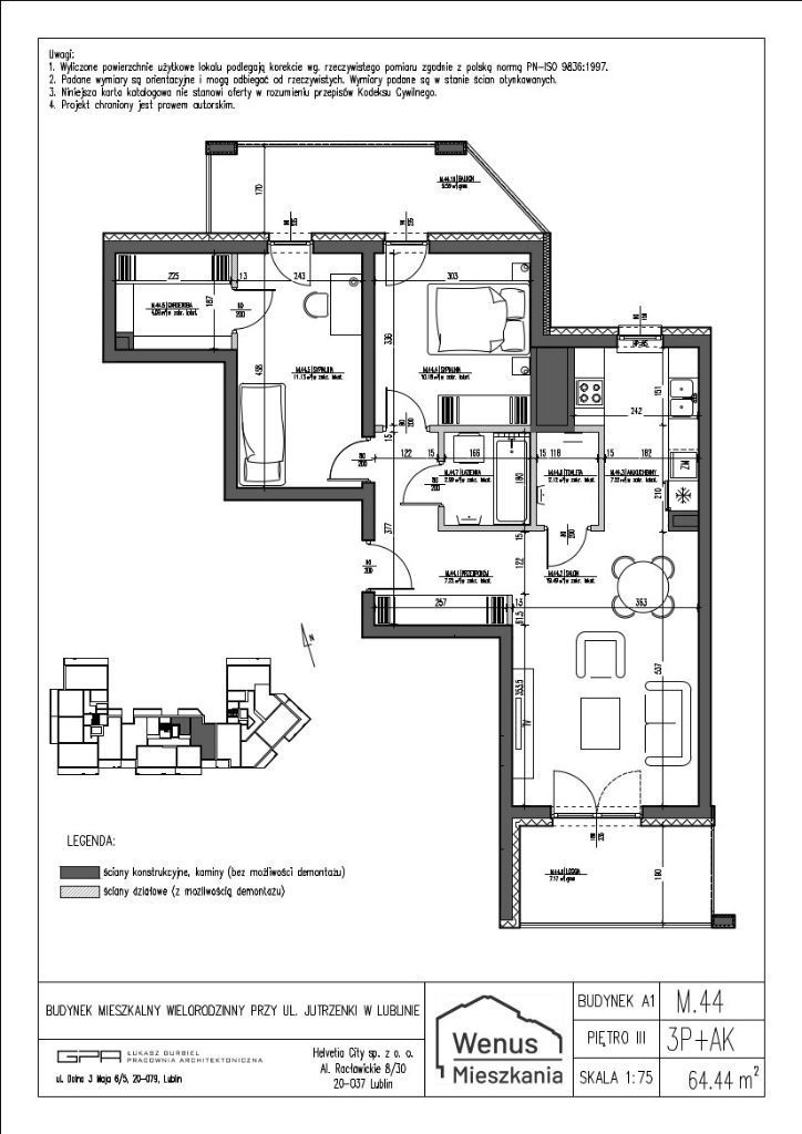 Funkcjonalne mieszkanie Wenus Mieszkania | M44
