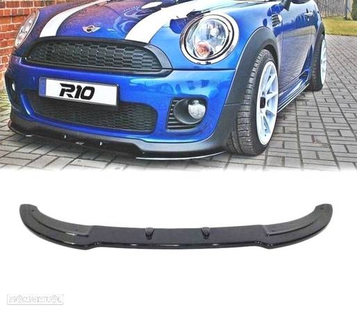 SPOILER LIP FRONTAL MINI R55 R56 R57 JCW PRETO - 1