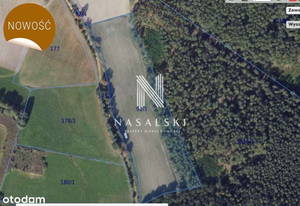 Działka 1500m2 Warunki zabudowy ściana  Lasu - Pełny obrazek: 2/4