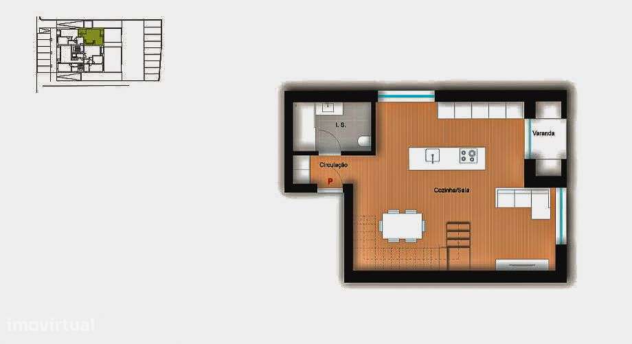 Apartamento T3 Duplex, em construção, Glória, Aveiro-8