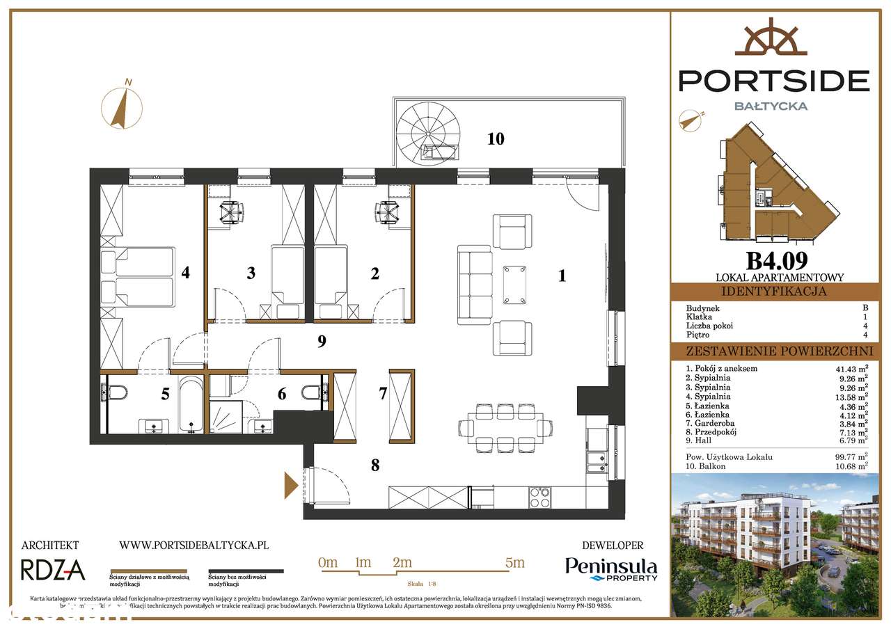 Portside Bałtycka - B4.09 - Pełny obrazek: 2/8