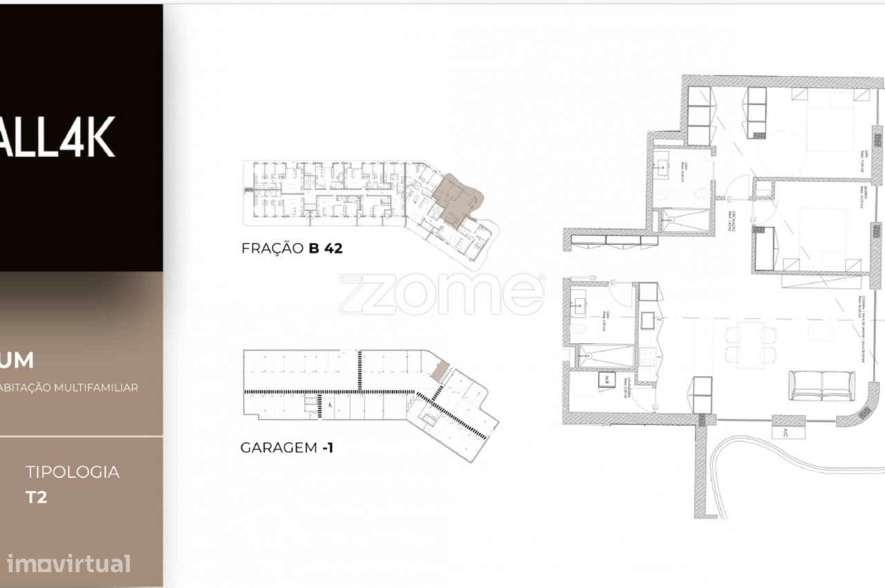 Apartamento T2 em construção em Oliveira do Douro, Vila Nova de Gai... - Grande imagem: 2/15