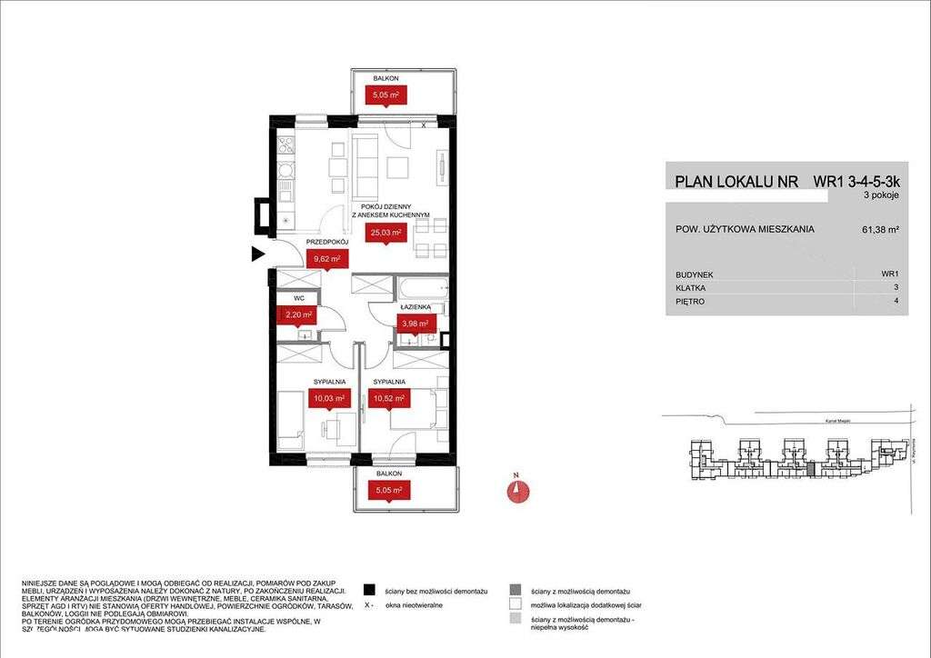 ⭐Dwustronne M3 - 61,38 m² | Centrum |⭐ - Pełny obrazek: 2/4