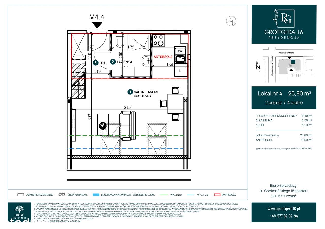 Rezydencja Grottgera 16 | Przedsprzedaż | M4/I​V - Pełny obrazek: 2/9
