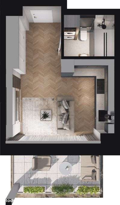 Ville Garden | mieszkanie 1-pok. | C.08 - Pełny obrazek: 4/10