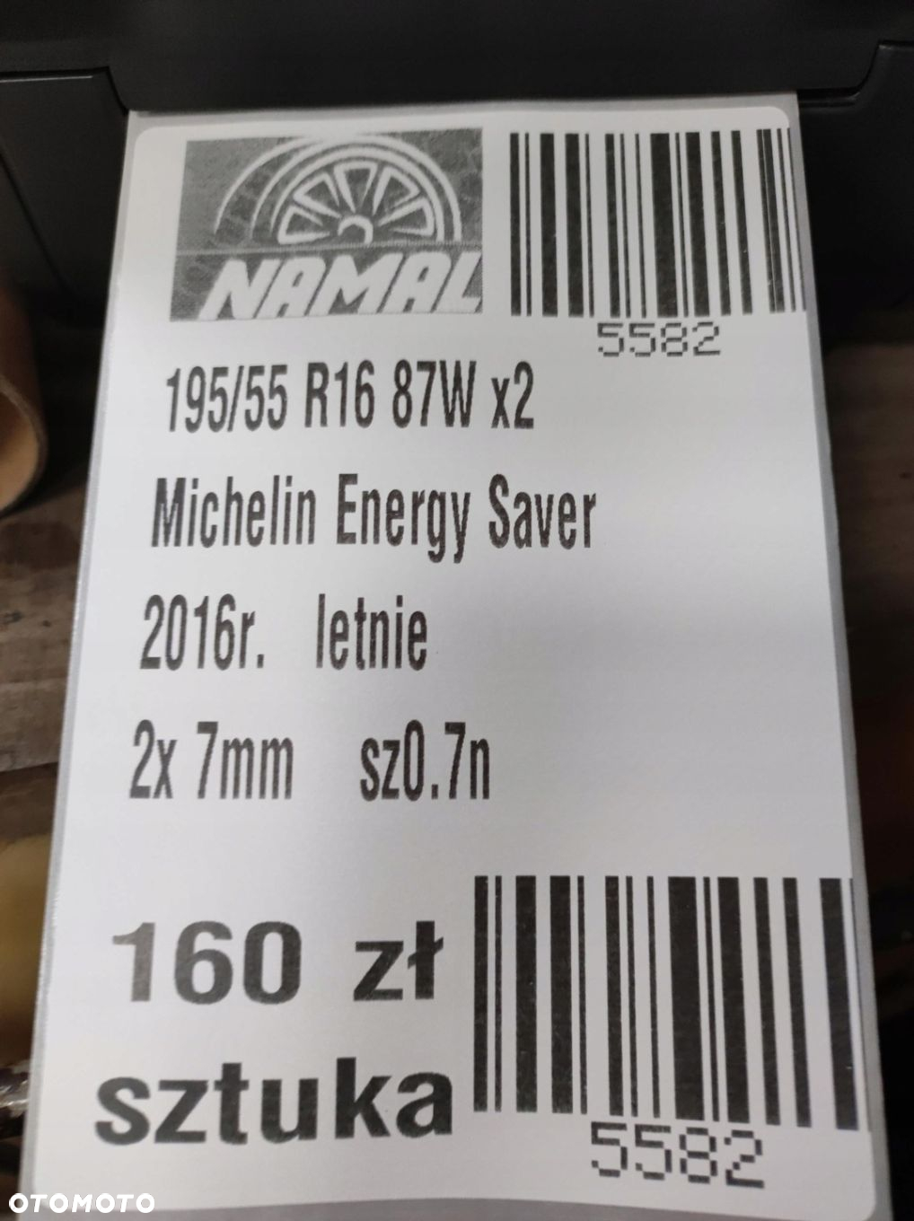 195/55R16 michelin 2016 opony letnie 7mm 5582 - 8