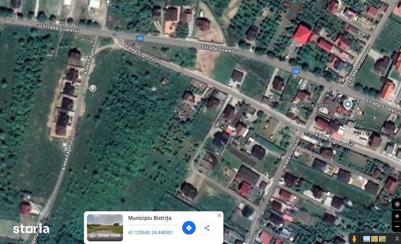 teren intravilan - Aleea Fagetului - 680 mp + 87 mp drum de acces - 57-2