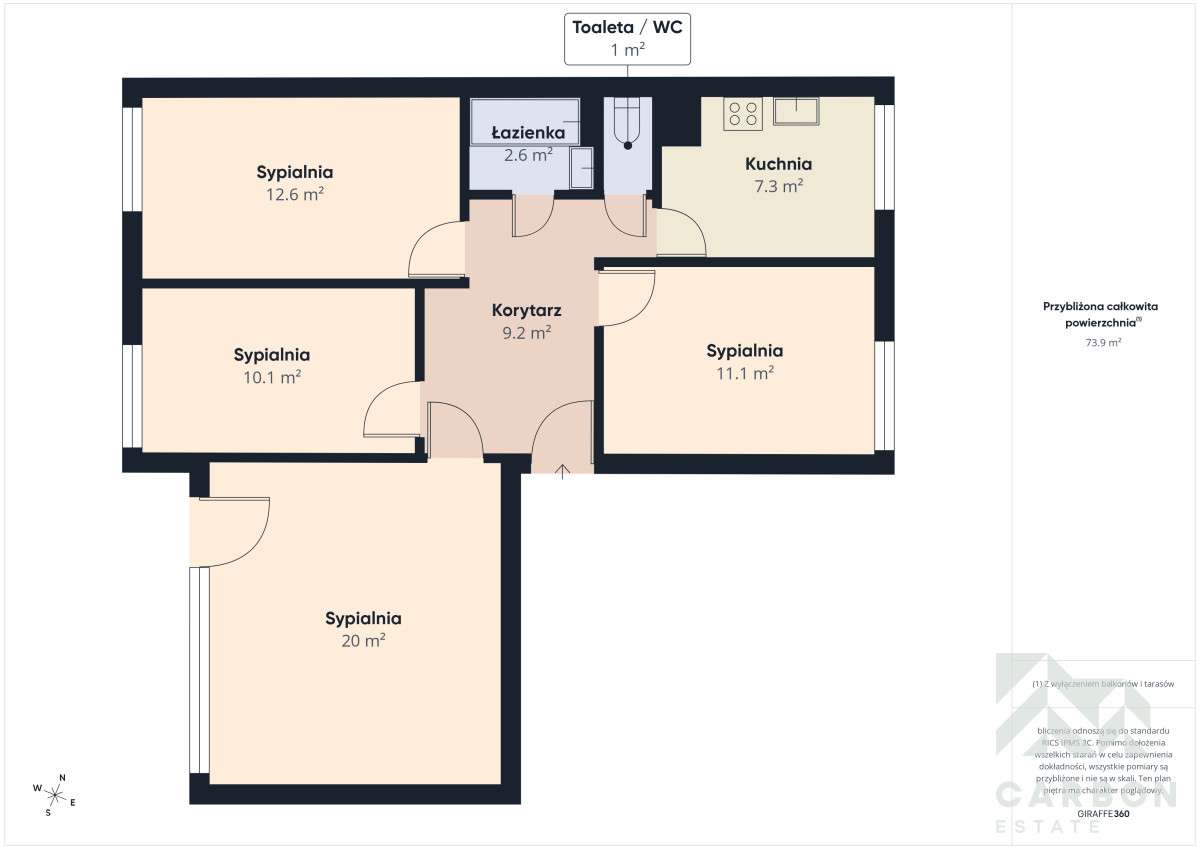 4 pokoje w atrakcyjnej lokalizacji-4