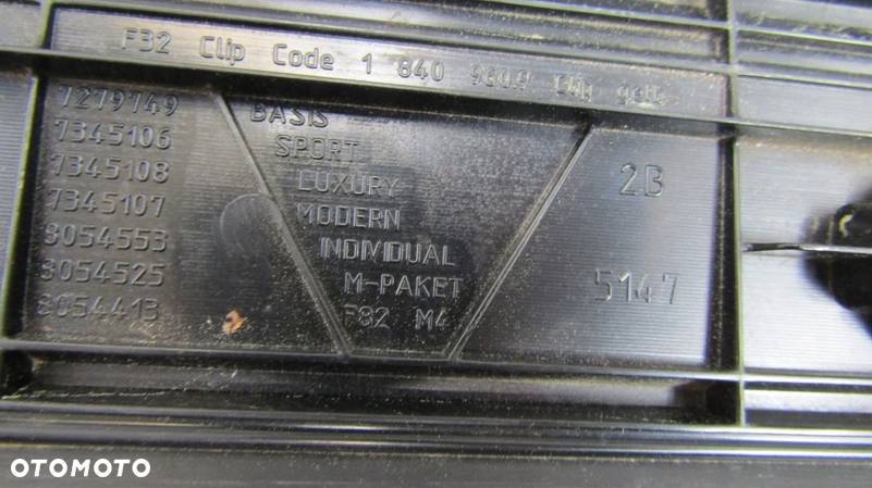 Listwa progowa nakładka wewnętrzna BMW M4 F83 - 6