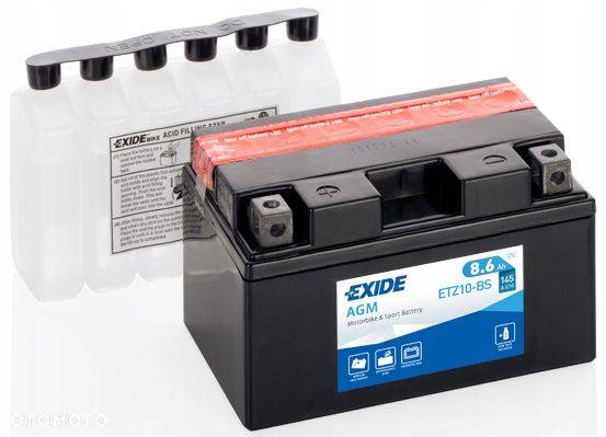 Akumulator EXIDE 12V 8,6Ah YTZ10-BS, ETZ10-BS Rybnik - 1