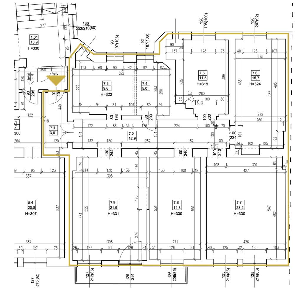 Rozkładowe 118 m2 w ścisłym Centrum Chorzowa z balkonem - Pełny obrazek: 2/10