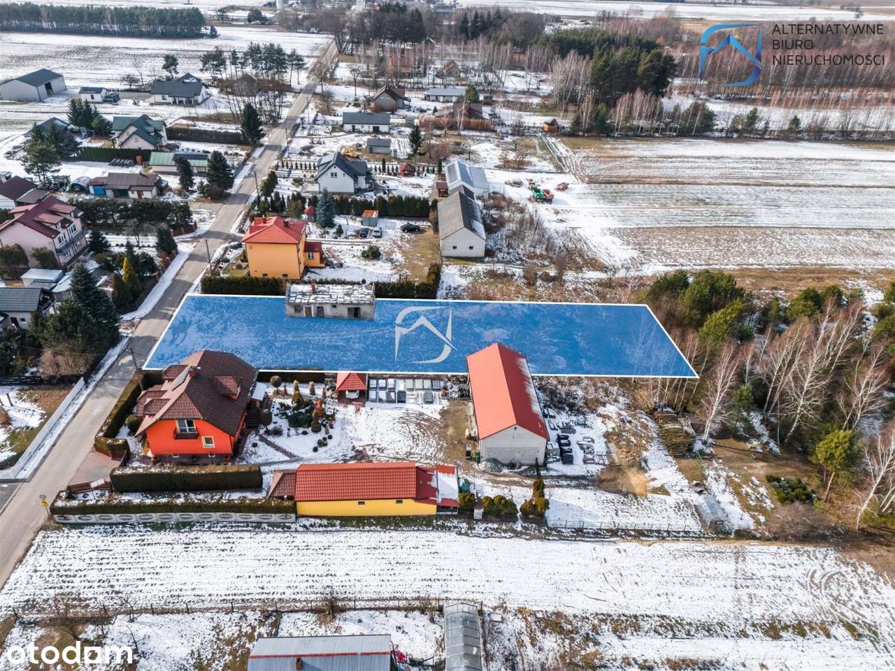 Ładna działka z budynkiem gosp. - Albertów - Pełny obrazek: 5/12